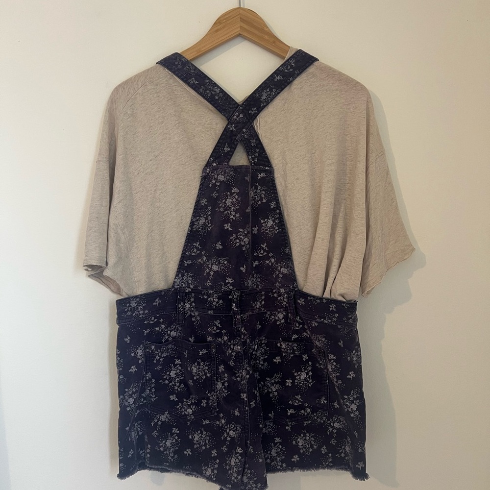 Free People Purple Corduroy Shortalls - Picture 5 of 7